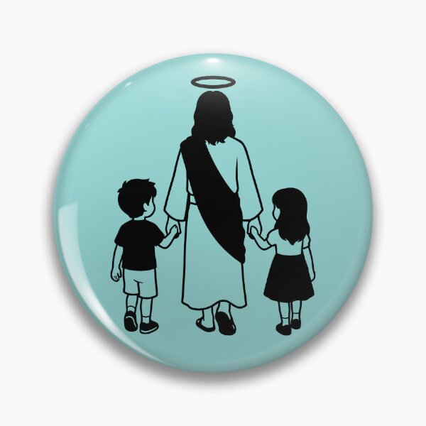 Item preview, Jesus Walking with Children designed and sold by theartfulaspie.