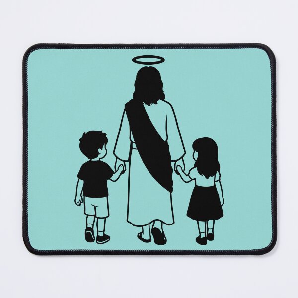 Item preview, Jesus Walking with Children designed and sold by theartfulaspie.