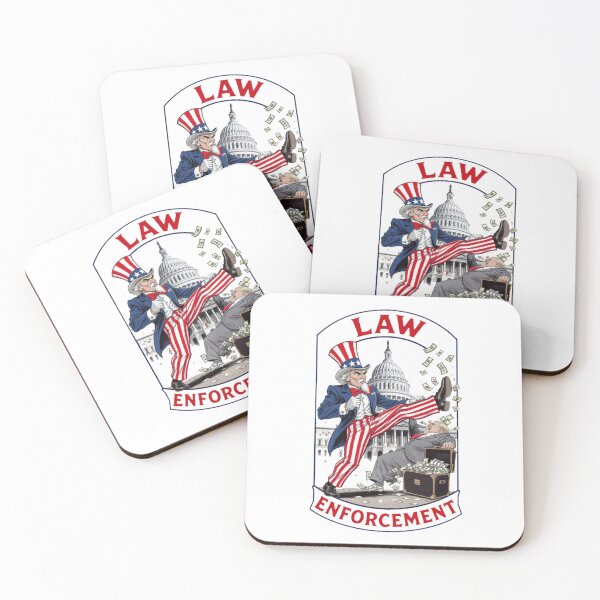 Item preview, Copy of Law Enforcement vs Corruption Political Cartoon – Justice Defeats Greed Government Art designed and sold by Williams Anderson.