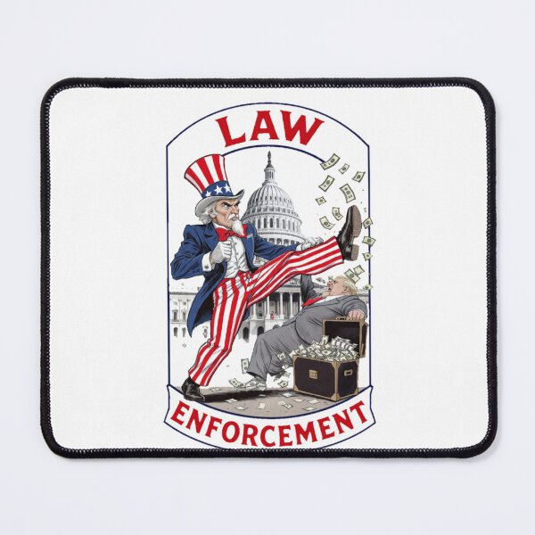 Item preview, Copy of Law Enforcement vs Corruption Political Cartoon – Justice Defeats Greed Government Art designed and sold by Williams Anderson.