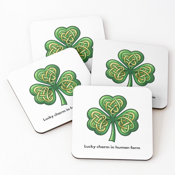 Item preview, Lucky Charm in Human Form – Celtic Shamrock Design designed and sold by AnburDesigns.
