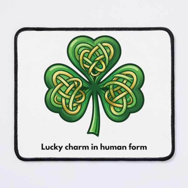 Item preview, Lucky Charm in Human Form – Celtic Shamrock Design designed and sold by AnburDesigns.