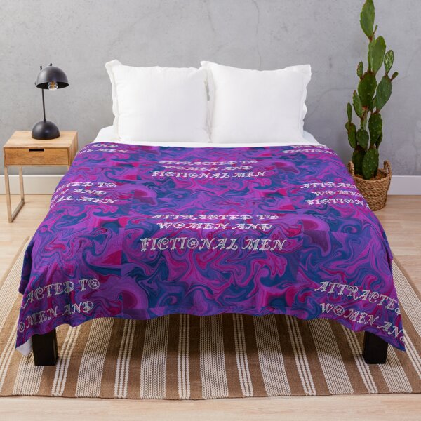 Item preview, Attracted to Women and Fictional Men (Bisexual Pride) designed and sold by artist-wanna-be.