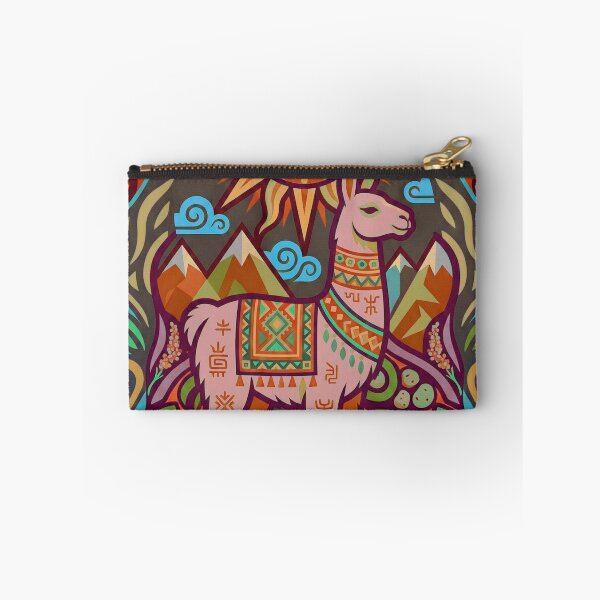 Item preview, Sacred Andean Llama Under Colorful Inca Sun designed and sold by HANANTI.