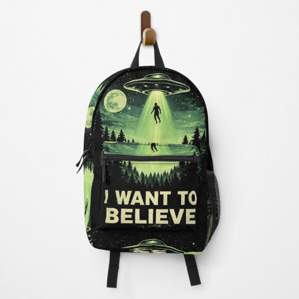 Item preview, Retro I Want To Believe Alien Abduction Sci-Fi Art designed and sold by Dimu Co..