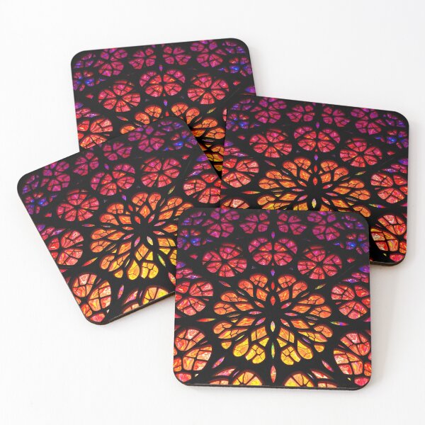 Item preview, Radiating Floral Stained Glass designed and sold by Sachie's Studio.