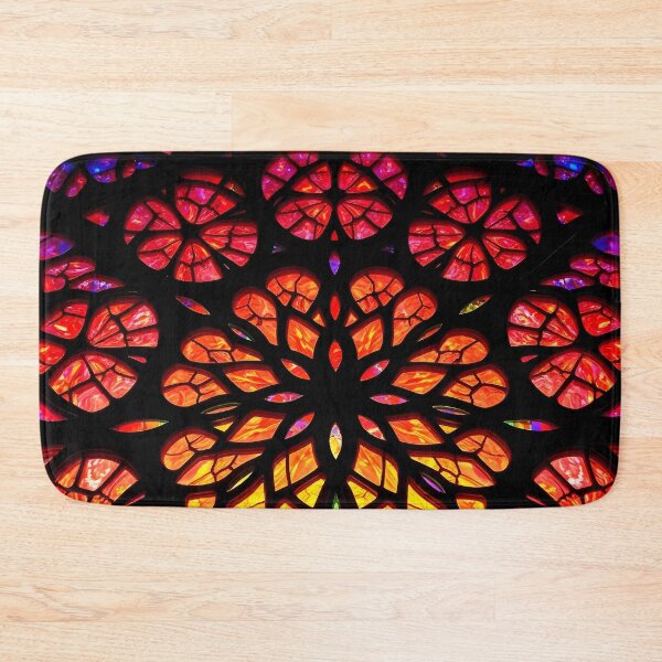 Item preview, Radiating Floral Stained Glass designed and sold by Sachie's Studio.