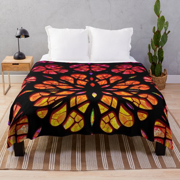 Item preview, Radiating Floral Stained Glass designed and sold by Sachie's Studio.