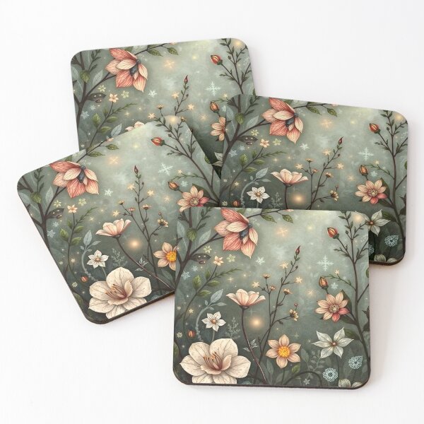 Item preview, Flowers with Sparkles Floral Fantasy designed and sold by Sachie's Studio.