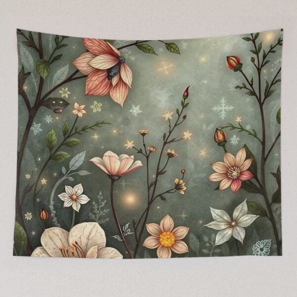 Item preview, Flowers with Sparkles Floral Fantasy designed and sold by Sachie's Studio.