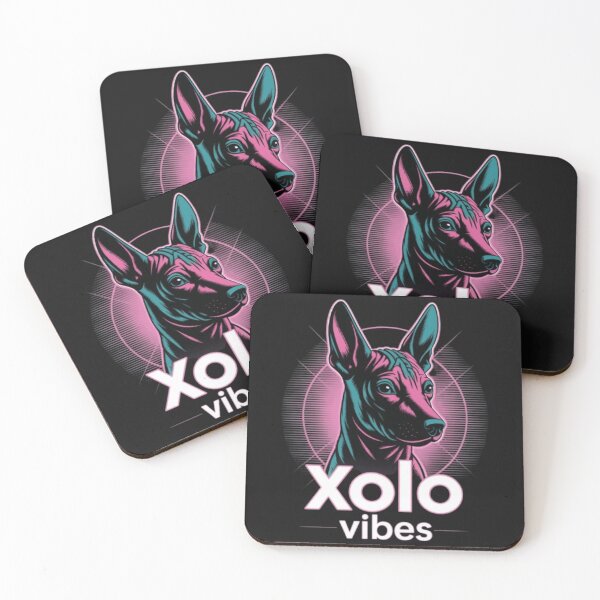Item preview,   Xoloitzcuintli Dog Vaporwave T-shirt | Mexican Hairless Dog Sticker Neon Aesthetic designed and sold by Youpiworld.
