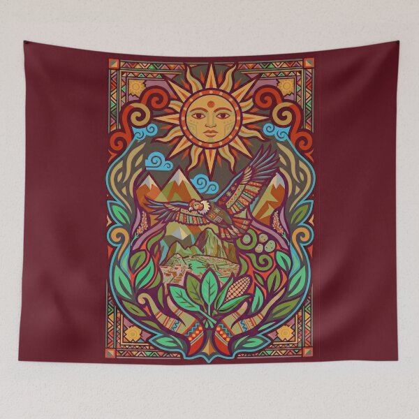 Item preview, Andean Condor Mystical Flight Over Machu Picchu designed and sold by HANANTI.