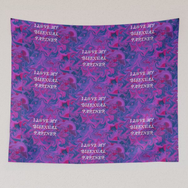 Item preview, I Love My Bisexual Partner (Nonbinary Pride) designed and sold by artist-wanna-be.