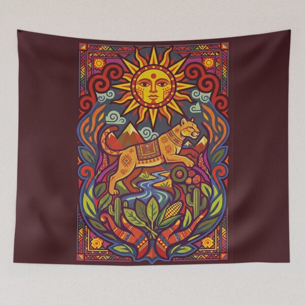 Item preview, Andean Puma Guardian of the Earth Kay Pacha designed and sold by HANANTI.