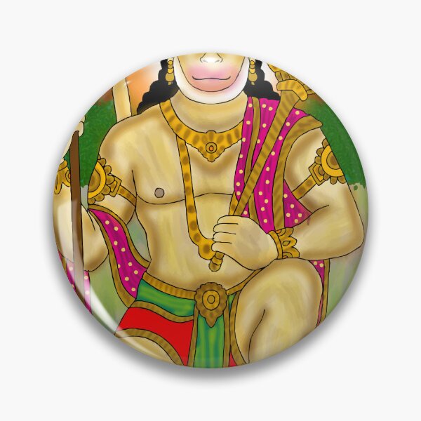 Item preview, Hanuman Ji Sacred Art Drawing – Hindu Mythology Divine Illustration designed and sold by Harshit_Digital_Arts.