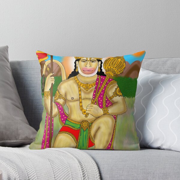 Item preview, Hanuman Ji Sacred Art Drawing – Hindu Mythology Divine Illustration designed and sold by Harshit_Digital_Arts.