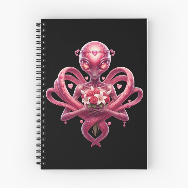 Item preview, Cosmic Valentine Alien – Interstellar Love & Roses designed and sold by LintonGriffin.