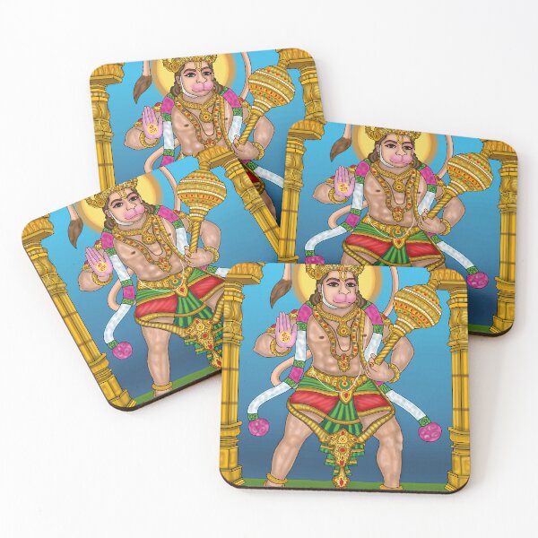 Item preview, Divine Hanuman God Drawing – Spiritual Hindu Art Design designed and sold by Harshit_Digital_Arts.