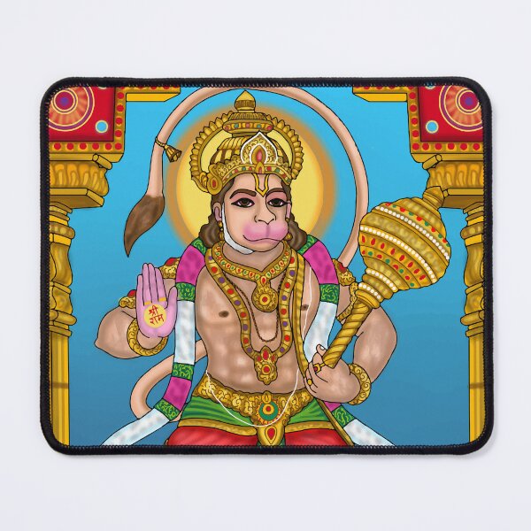 Item preview, Divine Hanuman God Drawing – Spiritual Hindu Art Design designed and sold by Harshit_Digital_Arts.