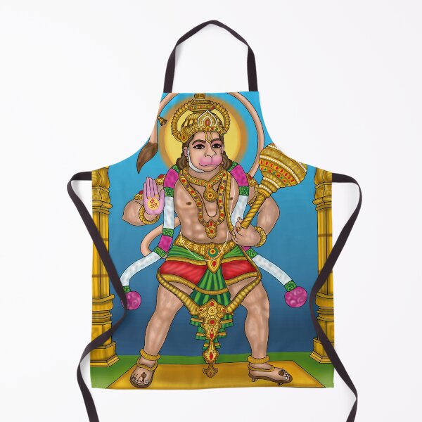 Item preview, Divine Hanuman God Drawing – Spiritual Hindu Art Design designed and sold by Harshit_Digital_Arts.