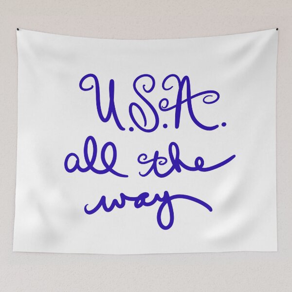 Item preview, U.S.A. all the way Blue designed and sold by abeink.