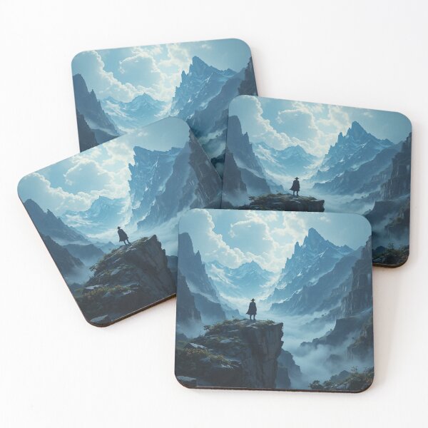 Item preview, Edge of the World – Epic Fantasy Mountain Journey designed and sold by infiniterealmsX.