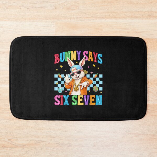 Item preview, Cute Bunny Says Six Seven 6 7 Meme 67 Happy Easter Kids Boys designed and sold by Happycapyco.