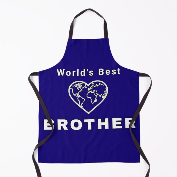 Item preview, World's Best Brother - Heart World Map Design designed and sold by SouthVibeDesign.