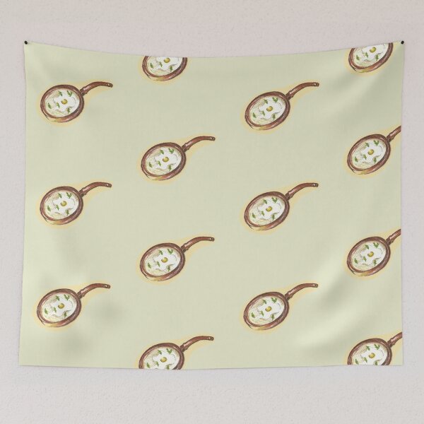 Item preview, It’s Time To Cook Kitchen Egg Pan Stickers Prints Posters Wall Art Magnet Home Coffee Cup Decoration TShirt Stationary Notebook Magnet Hat Kitchen Work School Office Redbubble Shop designed and sold by Saritas Boutique Shop.