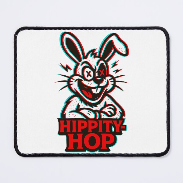 Item preview, 3D Anaglyph Easter Bunny - Hippity-Hop designed and sold by Ghost on Toast.