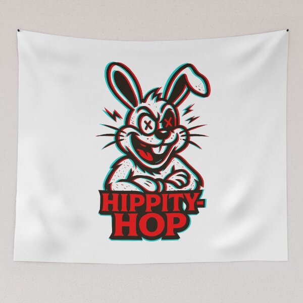 Item preview, 3D Anaglyph Easter Bunny - Hippity-Hop designed and sold by Ghost on Toast.