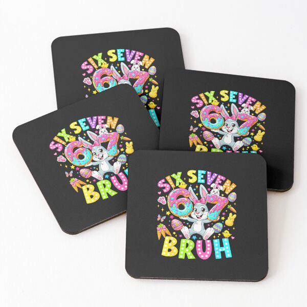 Item preview, 67 Six Seven Bruh Meme Cute Rabbit Bunny Easter Day Girl Kid designed and sold by Happycapyco.