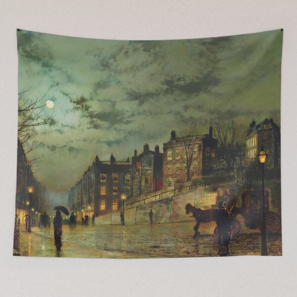 Item preview, Hampstead Hill, Looking Down Heath Street (1881), by John Atkinson Grimshaw designed and sold by Gabriel S.