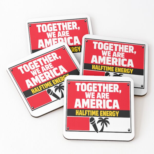 Item preview, Together, We Are America — Halftime Energy Stadium Sign Tee designed and sold by POD DYNASTY | Original Print On Demand T-Shirt Graphics.