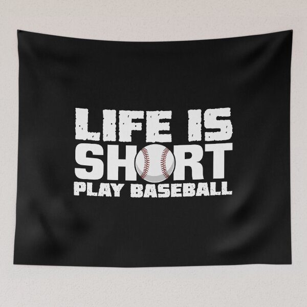 Item preview, Life Is Short Play Baseball Tee designed and sold by KIROSALS.