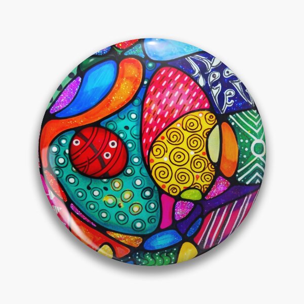 Item preview, Vibrant Zentangle Mosaic – Bold Abstract Pattern Art designed and sold by Duckey8.