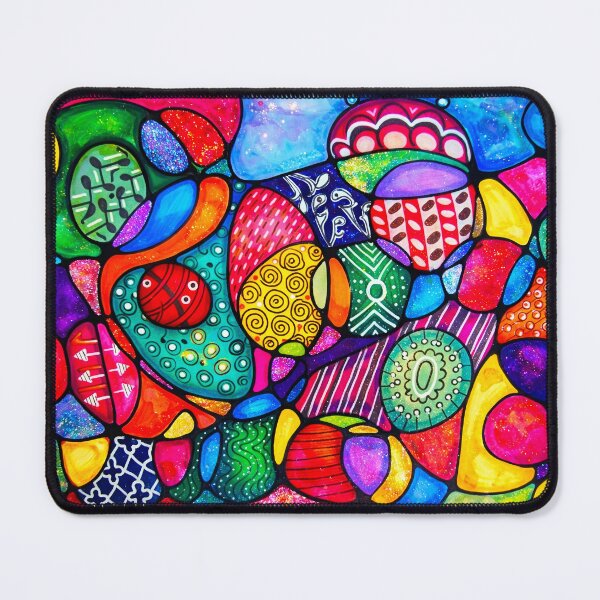 Item preview, Vibrant Zentangle Mosaic – Bold Abstract Pattern Art designed and sold by Duckey8.