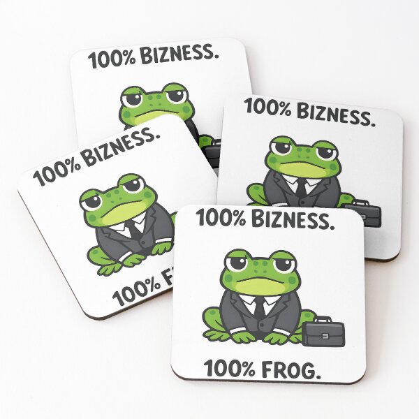 Item preview, 100% BIZNESS.- 100% FROG. designed and sold by sarahdoesdesign.
