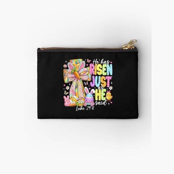 Item preview, He Has Risen As He Said Bunny Cross Easter Jesus Christian designed and sold by Happycapyco.