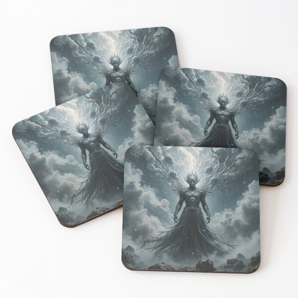 Item preview, Celestial Ascendant – Dark Fantasy God of Light and Shadow designed and sold by infiniterealmsX.