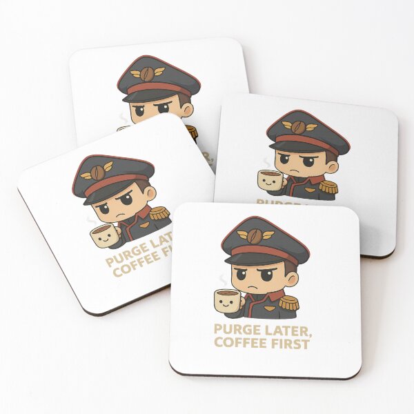 Item preview, Grimdark - Purge Later, Coffee First designed and sold by Fandom Forge.