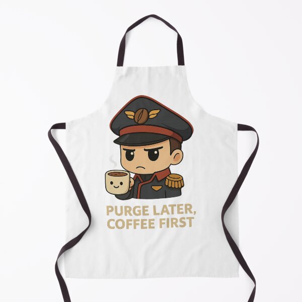 Item preview, Grimdark - Purge Later, Coffee First designed and sold by Fandom Forge.