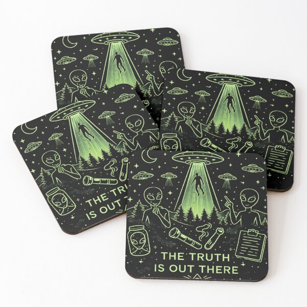 Item preview, The Truth Is Out There Alien Conspiracy Retro Sci-Fi designed and sold by Dimu Co..