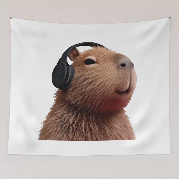 Item preview, Oscar the Capybara Jammin 1A (SonciWave Vibes) designed and sold by SonicWave Vibes.