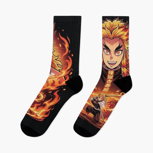 Item preview, Kyojuro Rengoku Flame Hashira Neon Anime Art designed and sold by Innova_Creations.