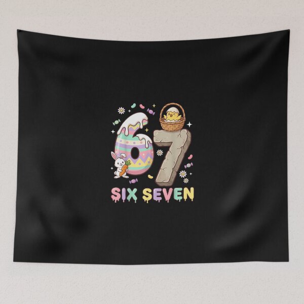 Item preview, 67 Easter Six Seven Bunny Chick Easter Egg Funny 6 7 Meme designed and sold by Cokonatss.