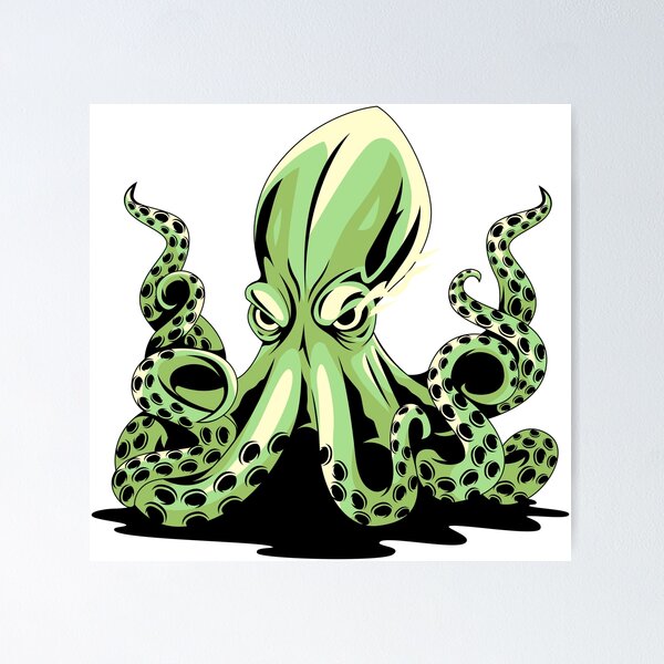 Item preview, Ink & Steel green Street Beast Illustration designed and sold by LkmDsgn.