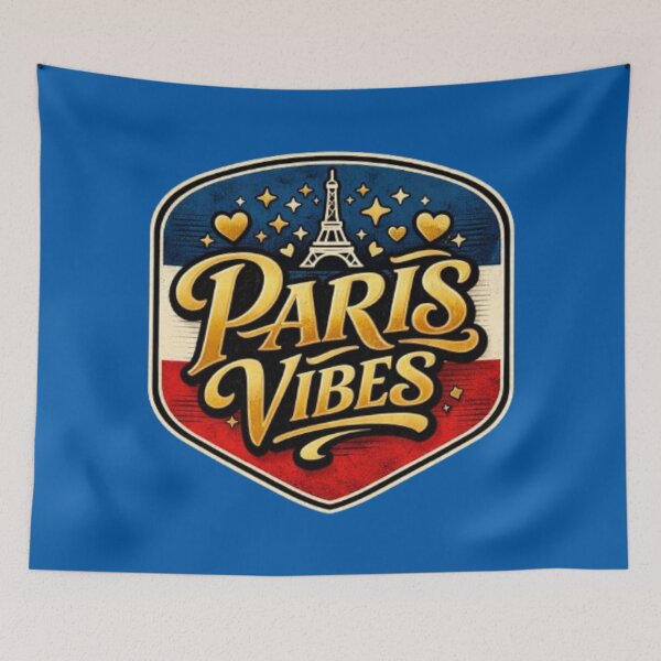 Item preview, Paris Vibes Ultra – Tricolor Street Fan Badge designed and sold by wanado.