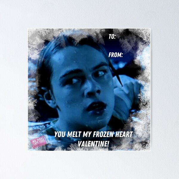 Item preview, You Melt My Frozen Heart Valentine designed and sold by NoMoreLateFees.