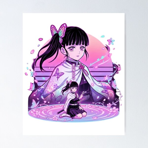 Item preview, Kanao Tsuyuri Butterfly Neon Anime Art designed and sold by Innova_Creations.